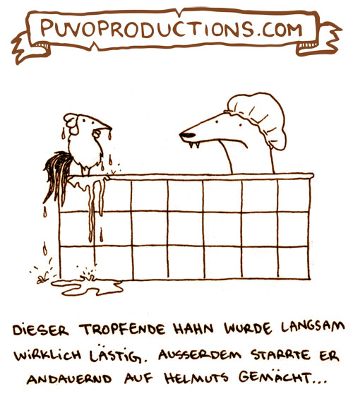 Cartoon: Tropfender Hahn 1