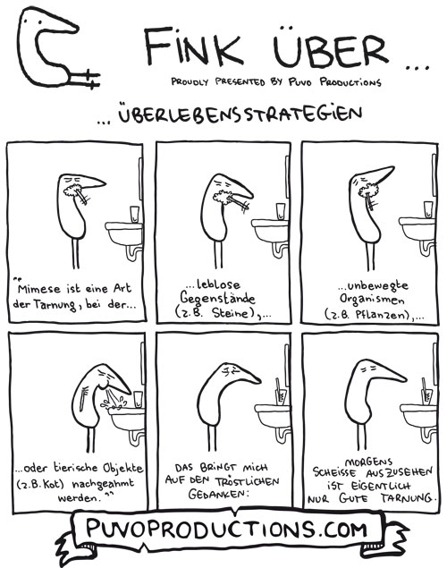 Comic: Fink über... Überlebensstrategien. 1