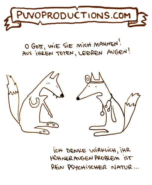 Cartoon: Hühneraugen 1