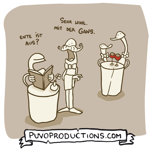 Cartoon: Ente ist aus. 1