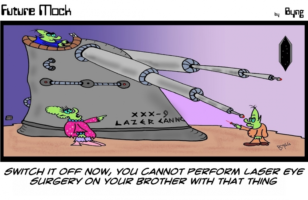 Cartoon: Laser eye surgery 1