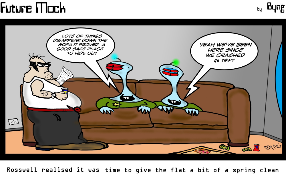 Cartoon: Down the back of the sofa 1