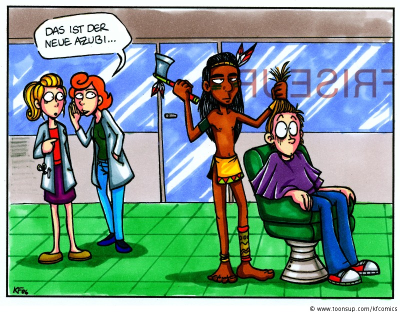 Cartoon: Haarschnittkunst 1