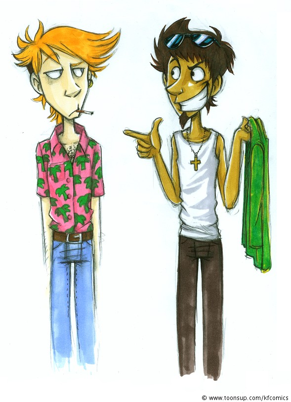 Concept Art / Character Design: Palmbeach Duo (Version '09 + '04) 1
