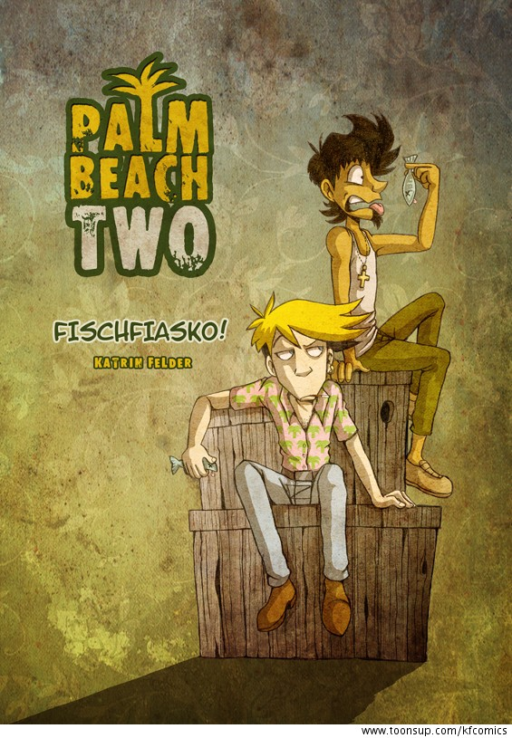 Illustration: Palmbeach Two - Fischfiasko! (Titelseite vom neuen Comic) 1