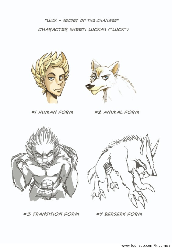 Concept Art / Character Design: Character Sheet - LUCKAS 1