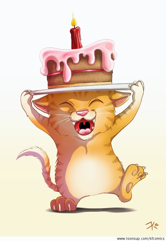 Illustration: Cat Cake (Katzen-Kuchen) 1