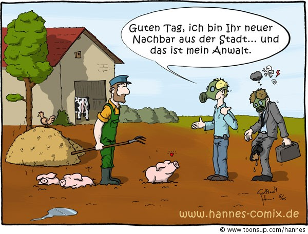 Cartoon: neuer Nachbar 1