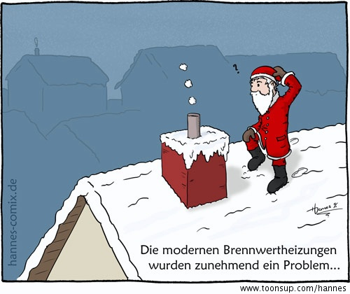 Cartoon: Brennwertheizung 1