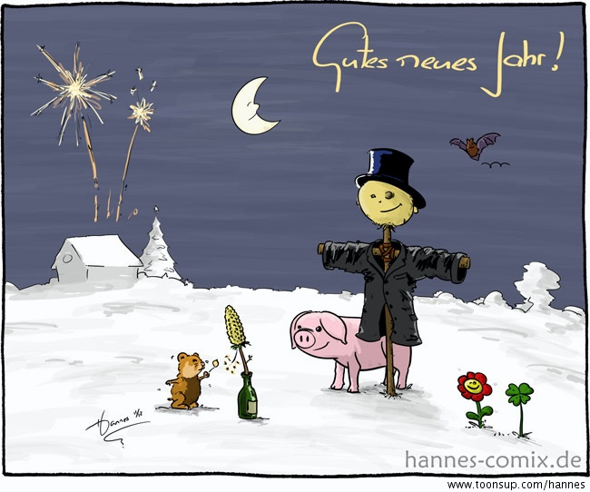 Illustration: gutes neues Jahr 1