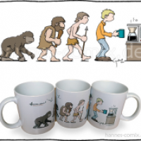 Evolution des Kaffeetrinkers