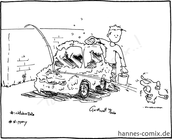 Cartoon: slippery when wet 1