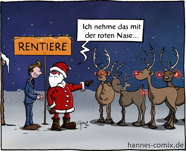 Cartoon: Rentierverkauf 1