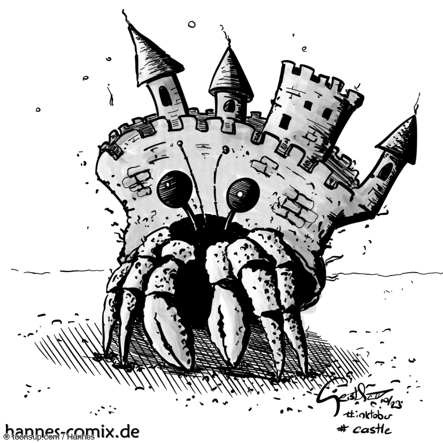 Illustration: Inktober 2023_14 castle 1