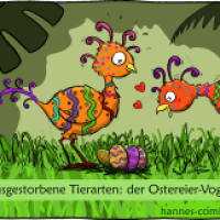 Ostereier-Vogel