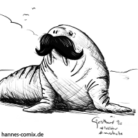 inktober25/01 Schnurrbart