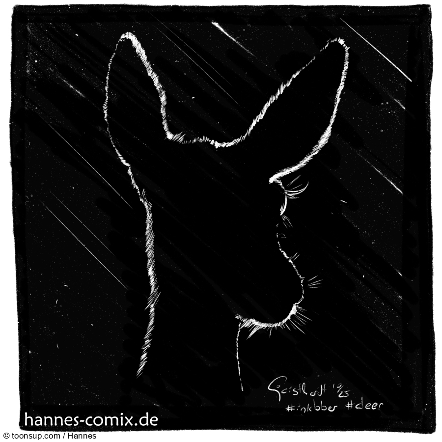 Illustration: inktober25/05 deer 1
