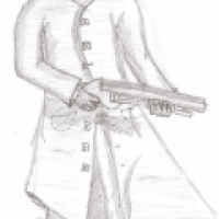 Ein Mann und seine Waffe