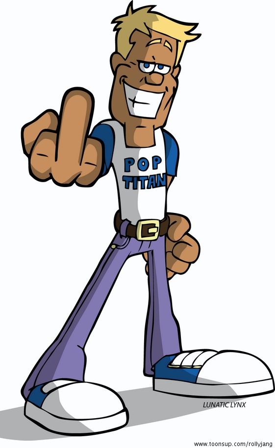 Cartoon: Pop-Titan - Toonsup Cartoon: Pop-Titan - Toonsup