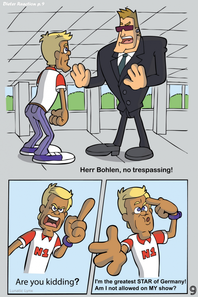 Comic: Dieter Reaction p. 9 - Toonsup Comic: Dieter Reaction p. 9 - Toonsup