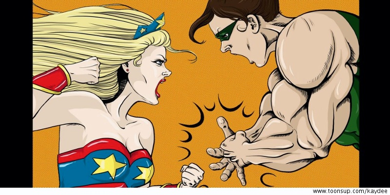Illustration: Superheroine Bitchfight 1
