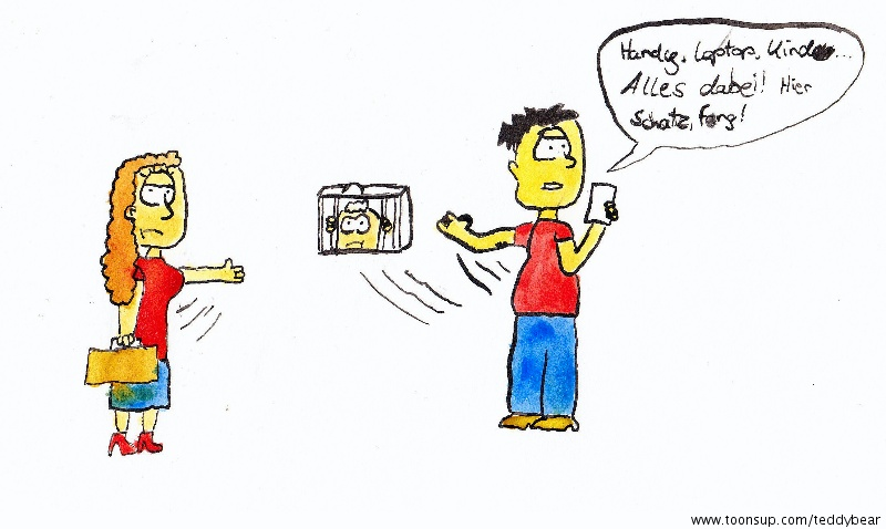 Cartoon: Handy, Laptop,... 1