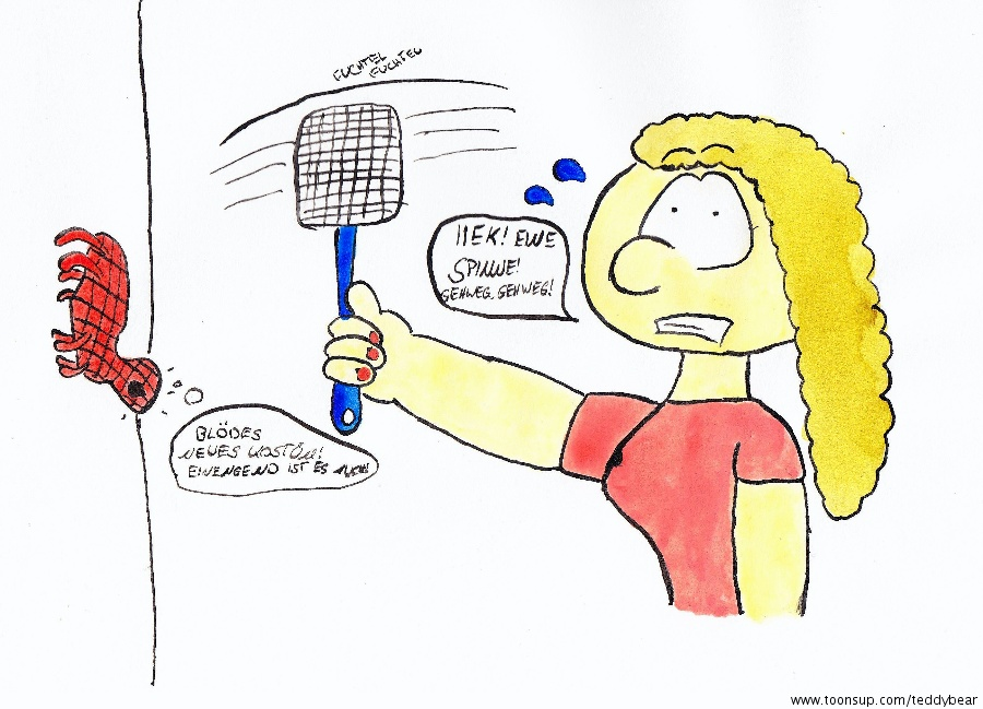 Cartoon: Spideys neues Kostüm 1