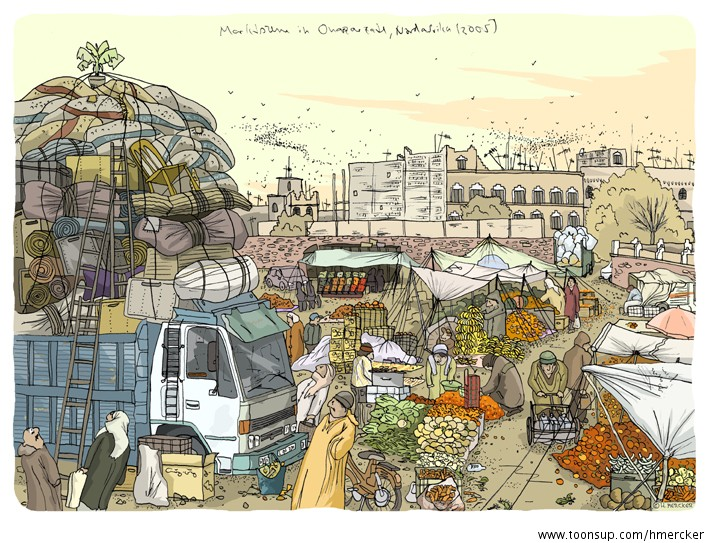 Illustration: Markt in Ouarzazate 1