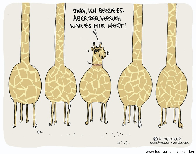Cartoon: Der Versuch 1