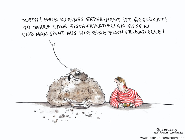 Cartoon: Fischfrikadellen 1