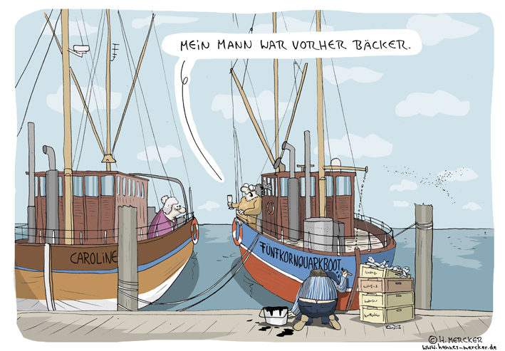 Cartoon: Im Hafen 1
