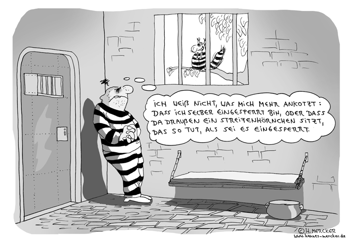 Cartoon: Eingesperrt 1