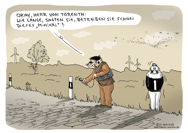 Cartoon: Draußen an der Straße 1