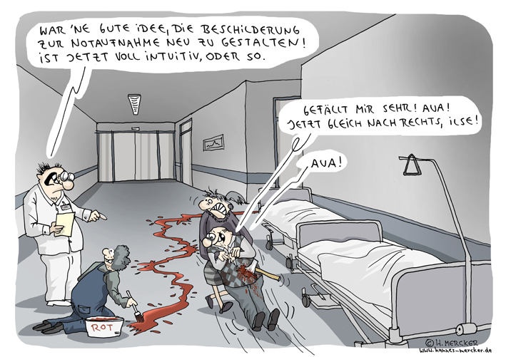 Cartoon: Notaufnahme 1