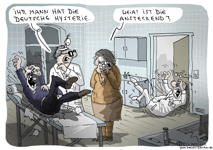 Cartoon: Hysterie 1