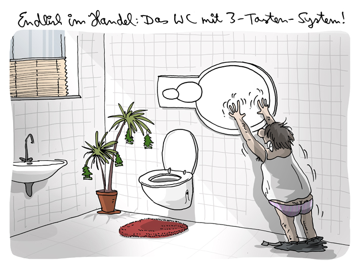 Cartoon: Drei Tasten 1