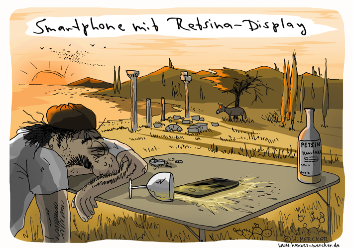 Cartoon: Smartphone-Display 1