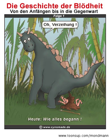 Comic: Die Geschichte der Blödheit 1