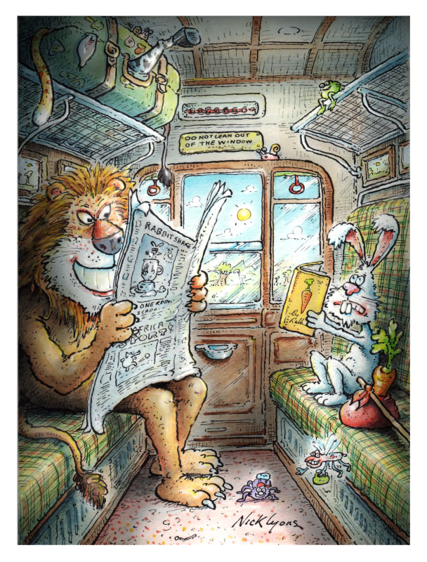 Cartoon: Train trip 1
