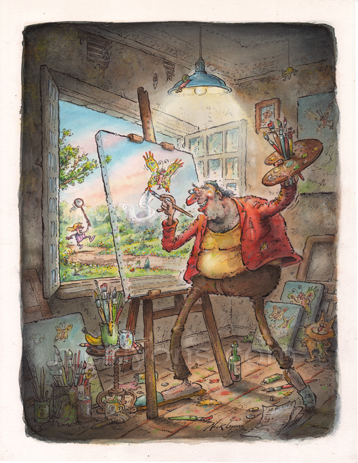 Cartoon: Butterfly Painter 1