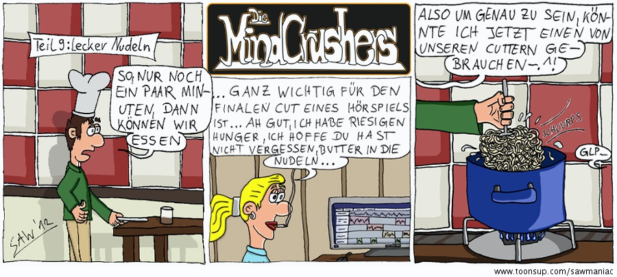 Cartoon: Teil 9: Lecker Nudeln 1