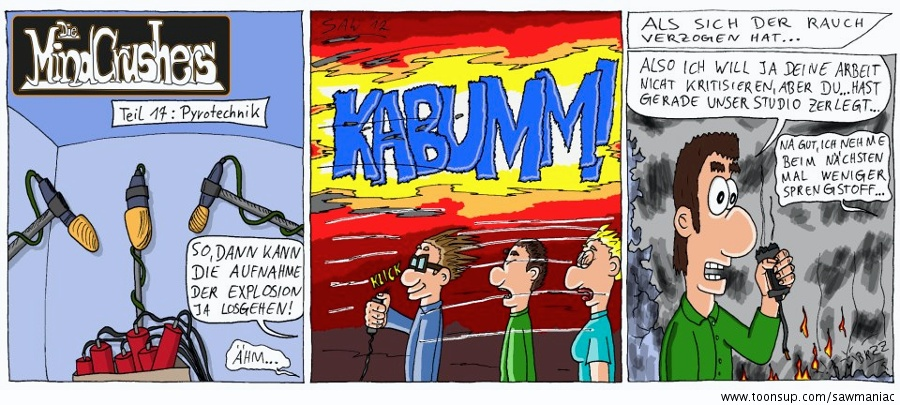 Cartoon: Teil 17: Pyrotechnik 1