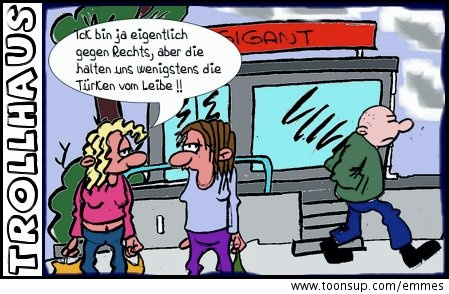 Cartoon: Stammtisch Rechts 1