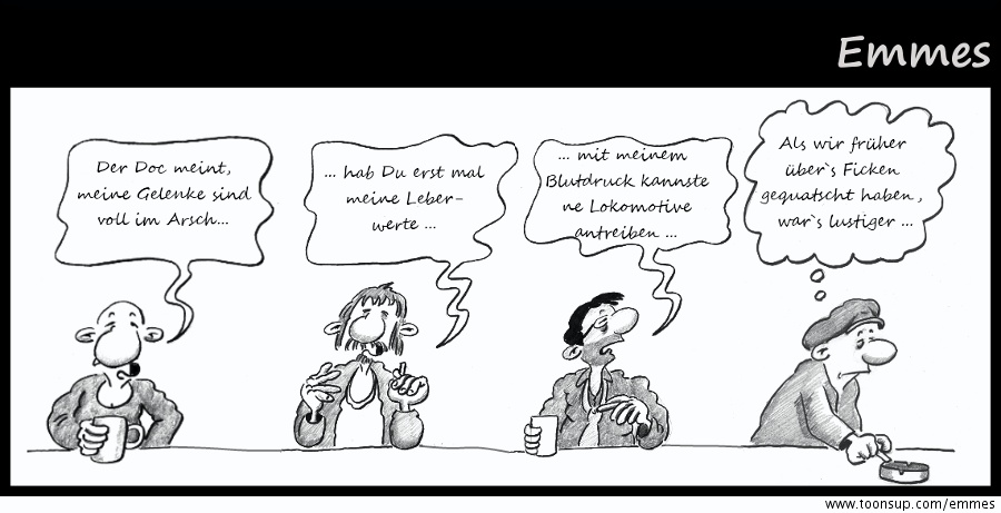 Cartoon: alte Zeiten 1