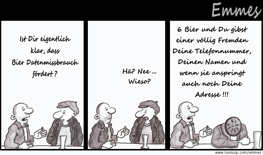 Cartoon: Datenschutz 1