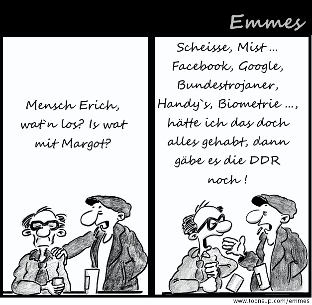Cartoon: Überwachungsstaat 1