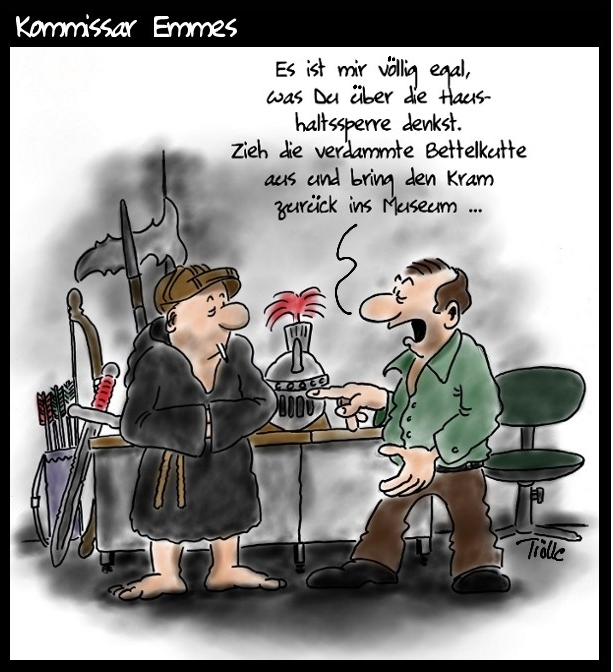 Cartoon: Haushaltssperre 1