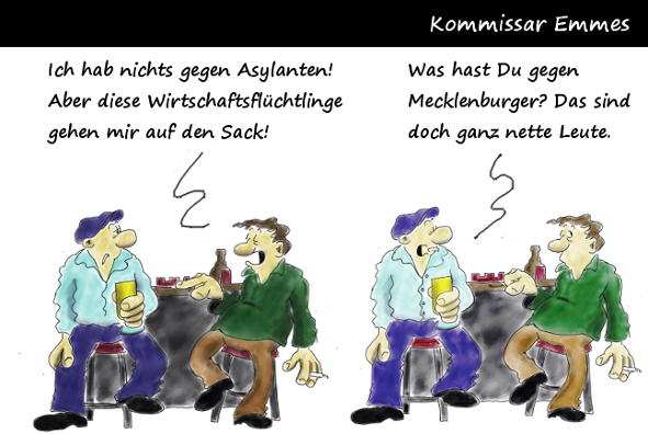 Cartoon: Asyldebatte 1