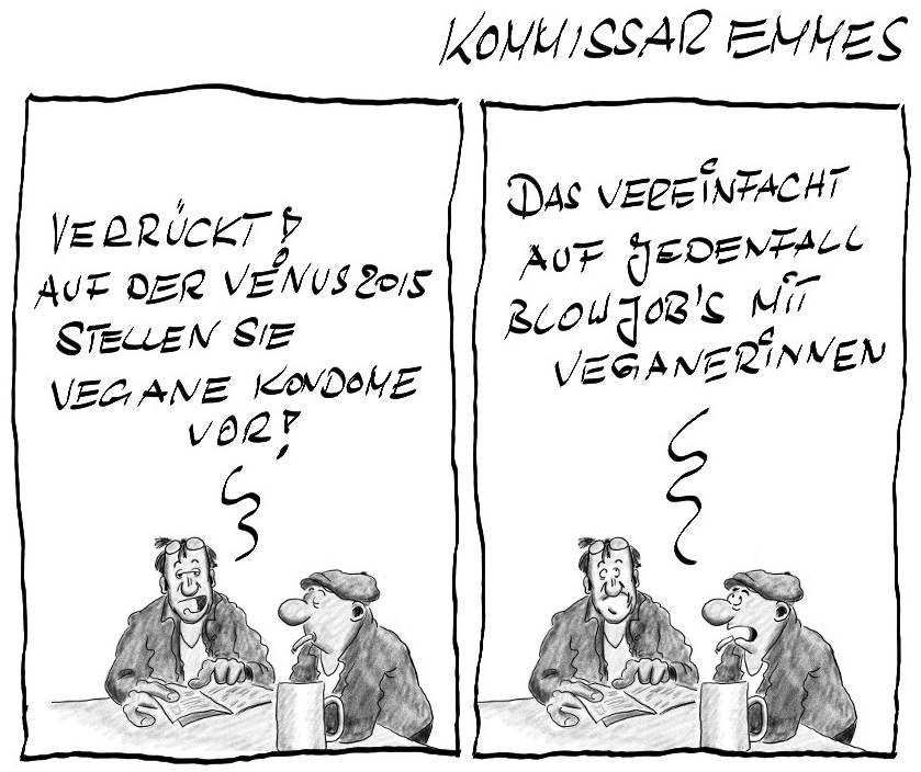 Cartoon: Vegane Kondome 1