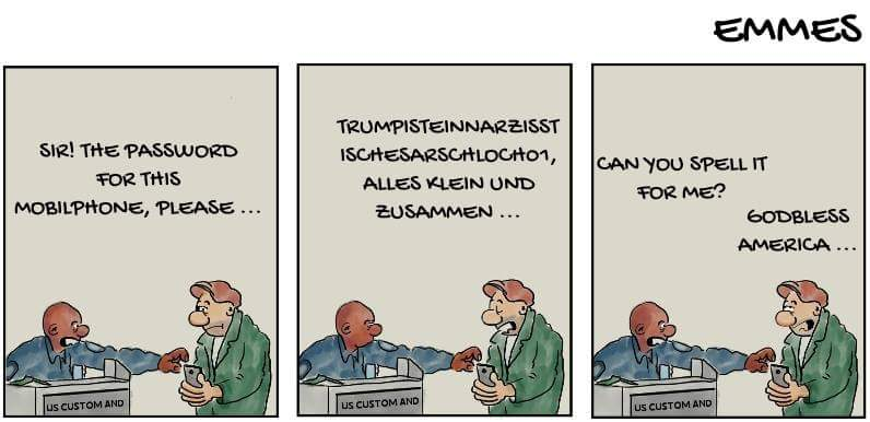 Comic: Einreise USA 1